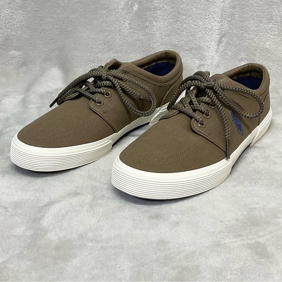 Polo Ralph Lauren Faxon Low Sneaker Shoes Mens 7.5 - Picture 3 of 7